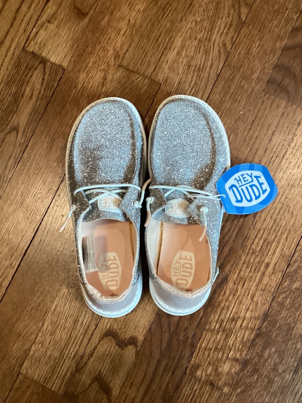 Girls Hey Dude, NWT rose gold color